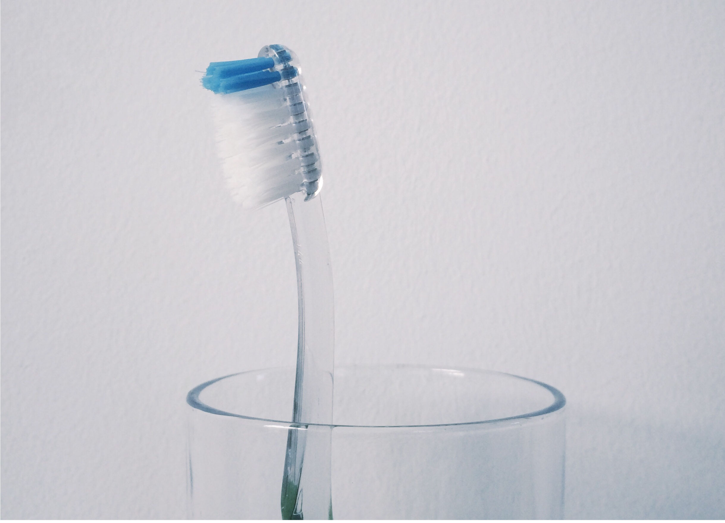 toothbrush in glass